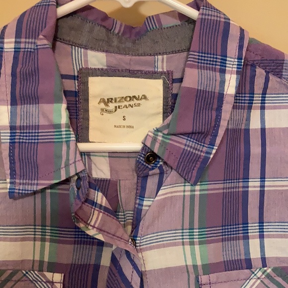 Cute purple plaid from Arizona. Size small. - Picture 2 of 4